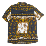 Mens Shirt Beige Floral L