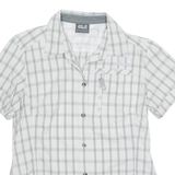 JACK WOLFSKIN Womens Shirt White Check M