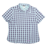 JACK WOLFSKIN Womens Shirt Blue Check M
