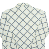 TREND Womens Shirt Cream Diamond Long Sleeve L