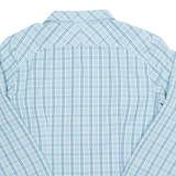JACK WOLFSKIN Womens Shirt Blue Check Long Sleeve L