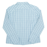 JACK WOLFSKIN Womens Shirt Blue Check Long Sleeve L