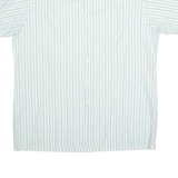 Mens Shirt White Striped L