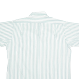 Mens Shirt White Striped L