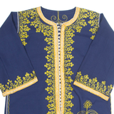 Eastern Inspired Womens Plain Shirt Blue 3/4 Sleeve S