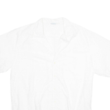 SPORTS Mens Hawaiian Shirt White Floral L