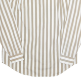 FORMEL 1 Mens Shirt Brown Striped Long Sleeve L