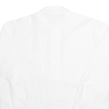 BURGI Womens Plain Shirt White Long Sleeve M
