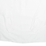 BURGI Womens Plain Shirt White Long Sleeve M
