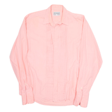 UPTOWN Mens Plain Shirt Pink Long Sleeve L