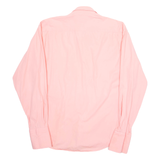 UPTOWN Mens Plain Shirt Pink Long Sleeve L