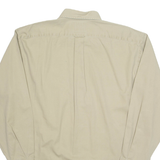 FACONNNABLE Mens Plain Shirt Beige Long Sleeve M