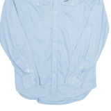G-STAR RAW Mens Plain Shirt Blue Long Sleeve M