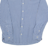 TOMMY HILFIGER Mens Shirt Blue Check Long Sleeve L