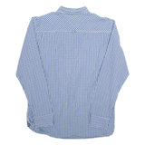 TOMMY HILFIGER Mens Shirt Blue Check Long Sleeve L