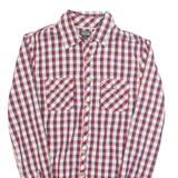 TOMMY HILFIGER Womens Shirt Red Check Long Sleeve S