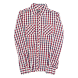 TOMMY HILFIGER Womens Shirt Red Check Long Sleeve S