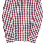 TOMMY HILFIGER Womens Shirt Red Check Long Sleeve S