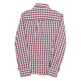 TOMMY HILFIGER Womens Shirt Red Check Long Sleeve S