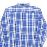 TOMMY HILFIGER Mens Shirt Blue Check Long Sleeve L