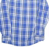 TOMMY HILFIGER Mens Shirt Blue Check Long Sleeve L