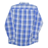 TOMMY HILFIGER Mens Shirt Blue Check Long Sleeve L