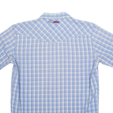 TOMMY JEANS Mens Shirt Blue Check L