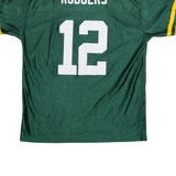 NFL Green Bay Packers 12 Rodgers Boys Jersey Green USA V-Neck XL