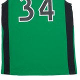 NIKE TEAM Basketball Edina 34 Mens Jersey Green Sleeveless USA V-Neck L