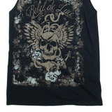 Womens Vest Black Sleeveless XS