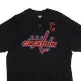 REEBOK Washington Capitals Womens T-Shirt Black USA XL