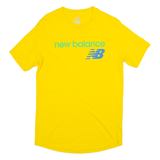 NEW BALANCE Womens T-Shirt Yellow M