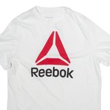 REEBOK Womens T-Shirt White L