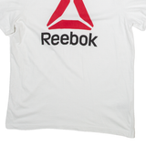 REEBOK Womens T-Shirt White L