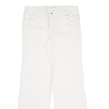 CALVIN KLEIN Womens Trousers White Relaxed Bootcut W33 L32