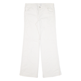 CALVIN KLEIN Womens Trousers White Relaxed Bootcut W33 L32