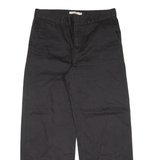 LEVI'S Womens Trousers Black Loose Straight W32 L29
