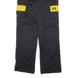 DICKIES Double-knee Cargo Workwear Mens Trousers Black Regular Straight W28 L29