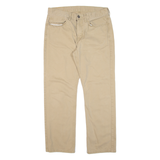 LEVI'S 514 Womens Trousers Beige Classic Straight W34 L30