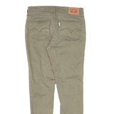 LEVI'S 710 Womens Trousers Green Slim Skinny W28 L28