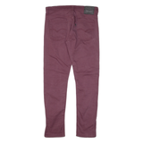 LEVI'S 508 Mens Trousers Maroon Regular Tapered W30 L29