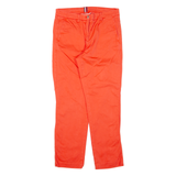 TOMMY HILFIGER Chino Womens Trousers Red Regular Tapered W30 L26