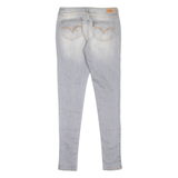 LEVI'S 535 Legging Womens Jeans Grey Slim Skinny Stone Wash W30 L32
