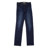 LEVI'S Slimming Womens Jeans Blue Regular Straight Stone Wash W28 L32