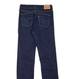 LEVI'S Slimming Womens Jeans Blue Regular Straight Stone Wash W28 L32