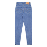 LEVI'S 721 High Rise Womens Jeans Blue Slim Skinny Stone Wash W25 L28