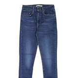 LEVI'S 721 High Rise Womens Jeans Blue Slim Skinny Stone Wash W27 L30