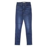 LEVI'S 721 High Rise Womens Jeans Blue Slim Skinny Stone Wash W27 L30