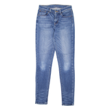 LEVI'S High Rise Womens Jeans Blue Slim Skinny Stone Wash W25 L29