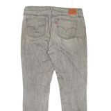 LEVI'S 712 Womens Jeans Grey Slim Straight W32 L30